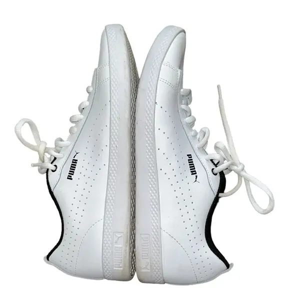 Puma White Lace up Sneakers(Size 8W) - Image 9
