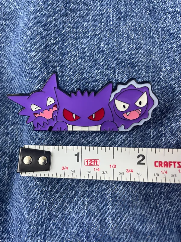 Gengar Trio Enamel Pin Purple - Image 3