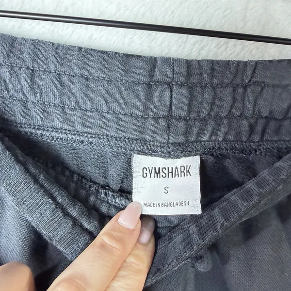 Gymshark Training Shorts 6" Black Elastic Waist Logo Gym Running Women's S - Image 5