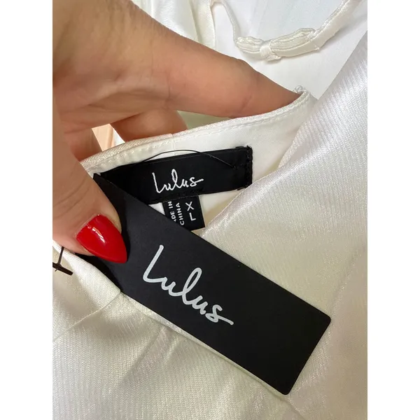 NWT Lulus Sophisticated Selection White Sleeveless Backless Mini Dress Party XL - Image 6