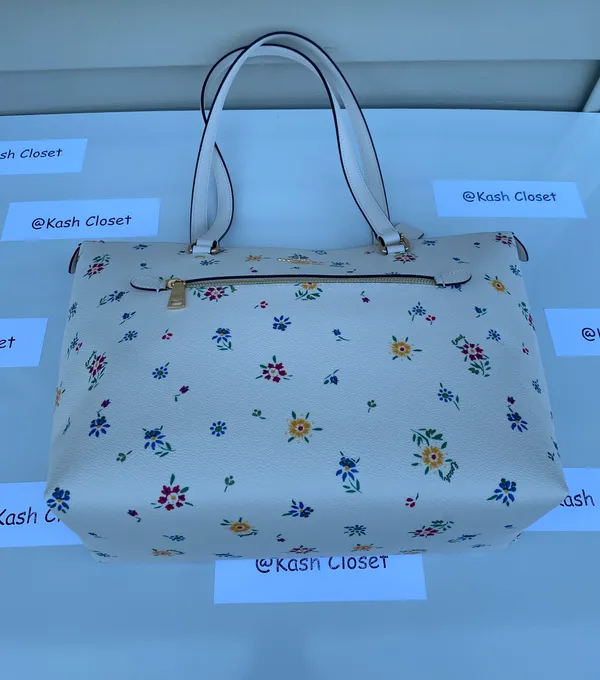 Coach Wildflower Printed Gallery Large Tote -Chalk Multi - Image 5