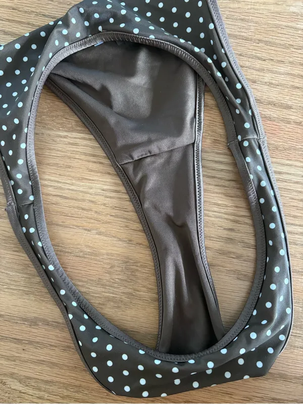 Frankie's Bikinis Brown Polka Dot Bikini Set - Mint Dot Print - Image 3