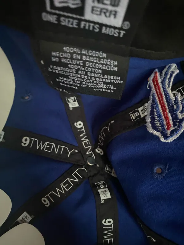 NWT New Era Royal Blue Buffalo Bills Cap Multicolor Holiday Lights - Image 4