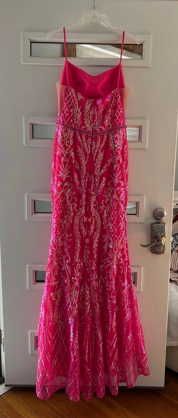 Dress Gallery Pink Sparkly Prom Dress - Image 3