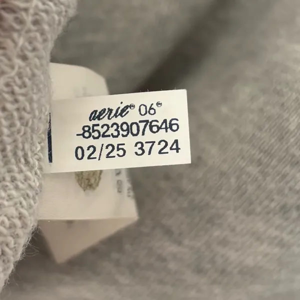 Aerie Gray Oversized Crewneck Sweatshirt Athleisure Loungewear Cozy - Image 13