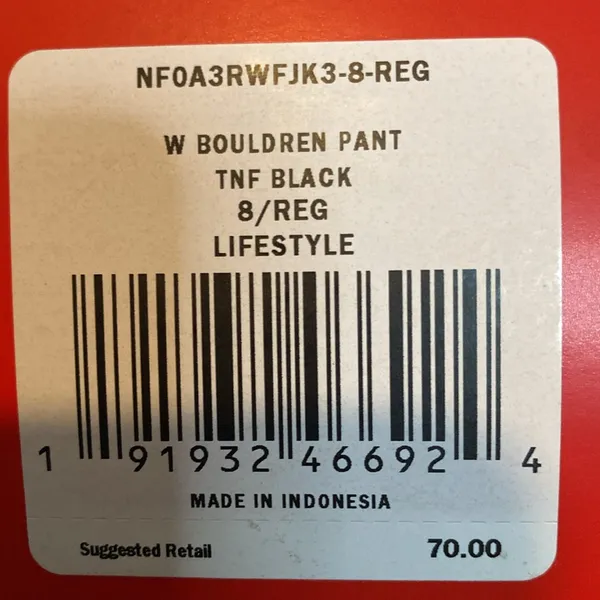 The North Face Bouldren Pants Womens 8‎ - Image 6