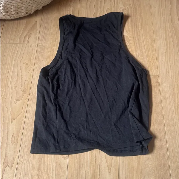 Frame Denim Classic Black Racer Tank - Image 3