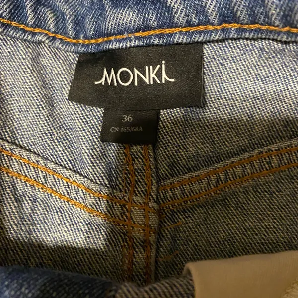 ❤️ Monki button fly denim jean skirt 💚 - Image 2