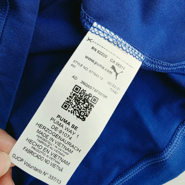 Puma NWT -876 Rotation 1/4 Zip Mazarine Blue Long Sleeve Top 577943-19 Size‎ L - Image 6