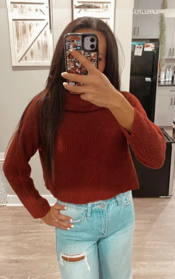 Maroon turtleneck Red Size M - Image 4