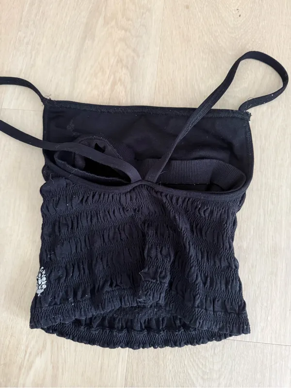 FP Movement by Free People Black Smocked Camisole Tank - Image 2