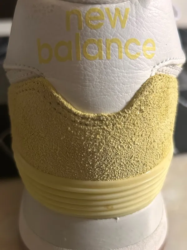 New Balance 574 Fall Suede Sneakers in Lemon Haze Sz 9.5 Grunge Indie Sleaze - Image 7