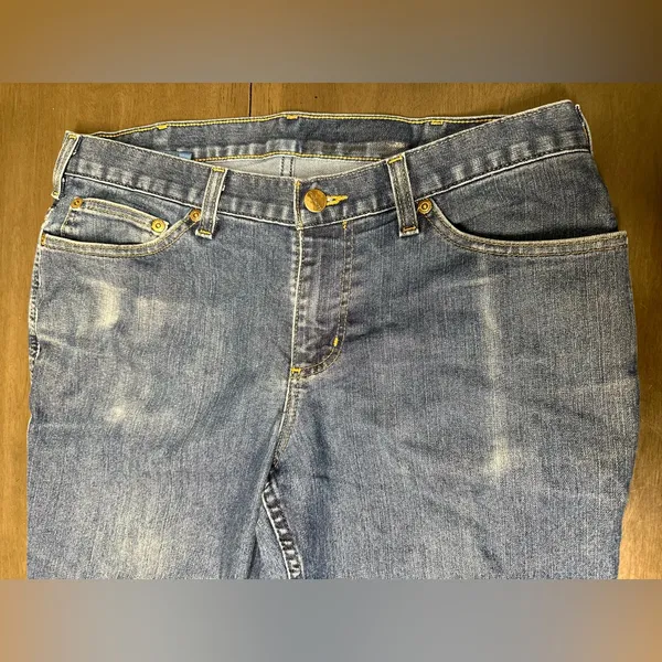 Carhartt Jeans Women's Size 8 Regular (32x29) Blue Denim Relaxed Fit - Image 3