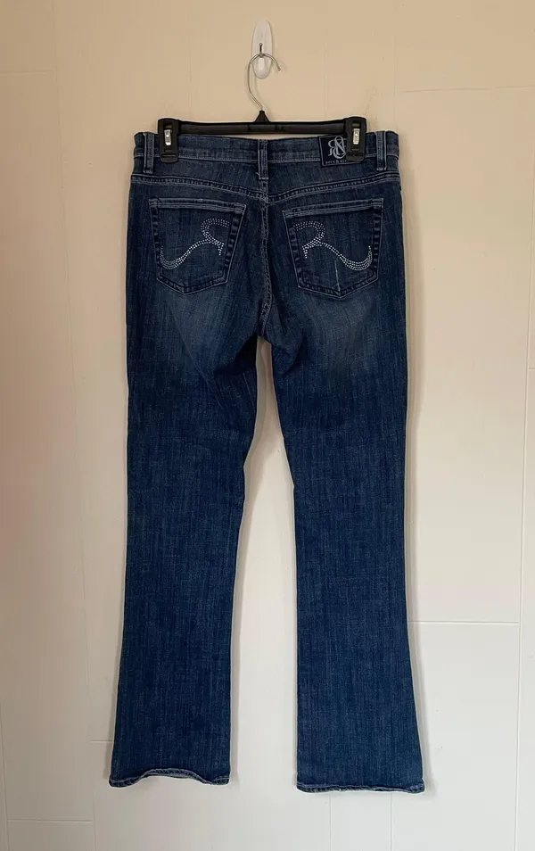 Rock & Republic jeans distressed fading medium wash denim women’s size 10M - Image 6