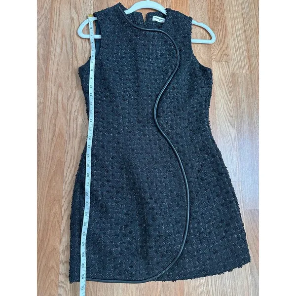 Amanda Uprichard Tweed Black Mini Dress size Small - Image 6