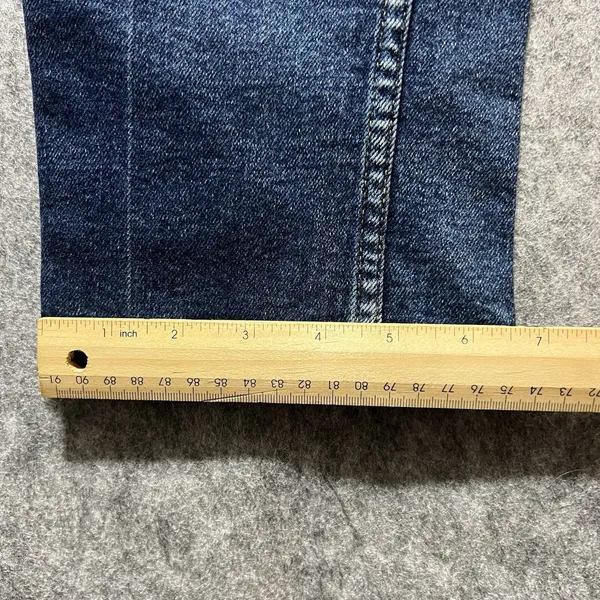 Levis Superlow Stretch 507 Jeans Dark Wash‎ Straight Leg Junior 9 L S 507-5585 - Image 5