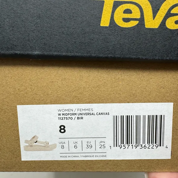 Teva Midform Universal Woven Platform Sandals Size 8 Birch - Image 3