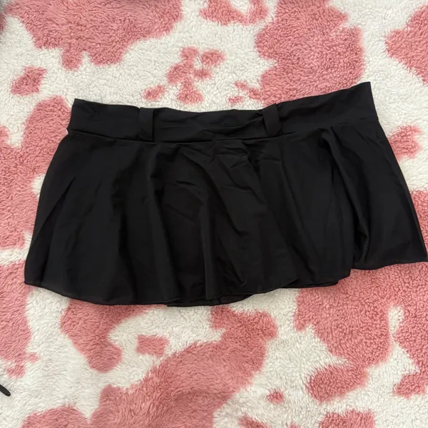 🖤🔥 Y2k Micro Mini Skirt Set – Black Ruched Halter + Belt Small 🔥🖤 - Image 3