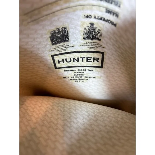 Hunter Kelly Green Gloss Tall Rain Boots‎ Size 4M/5F - Image 4