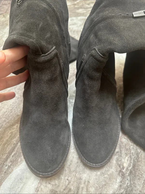 Vince Camuto Melaya Over the Knee Suede Gray Boots Sz 8.5 - Image 6