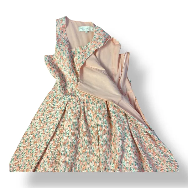 Endless Rose Floral‎ Textured Bow Tie Mini Dress Size M Pink Party - Image 4