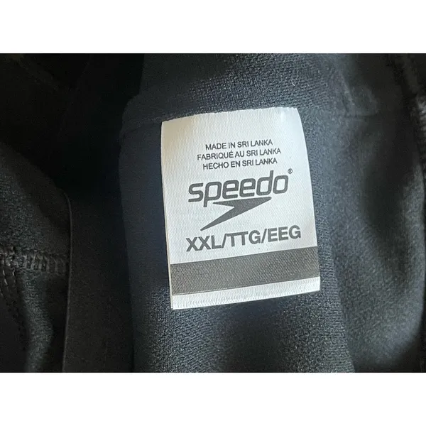 New‎ Speedo Black Shirred Ruched Sides Tank One Piece Bathing Swim Suit - Image 6