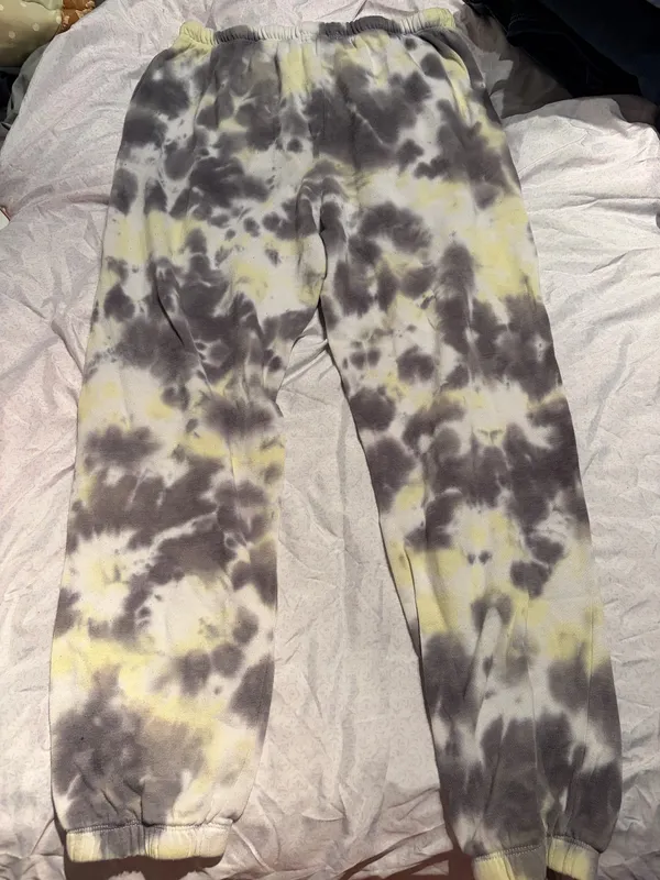 Garage black and yellow tie dye sweatpants - Image 6