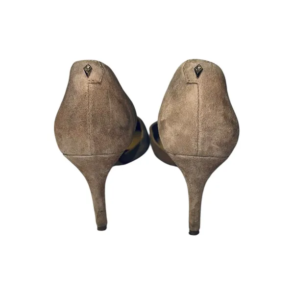 Sam Edelman Oatmeal Suede Telsa Heels - Image 3
