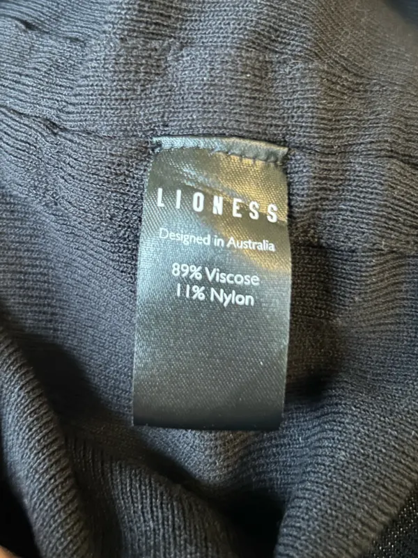 Lioness Black‎ Long Sleeve Ruched Side Mid Length Dress Size XXS - Image 5