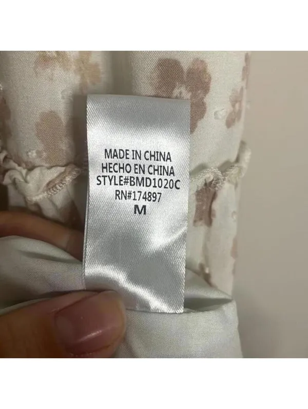 Her entire name says Grace Brown, and cream floral, Boho tiered dress - Image 11