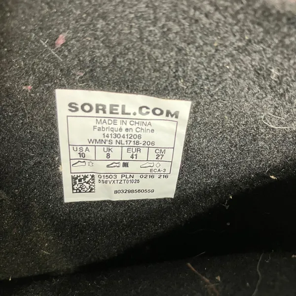 Sorel 1964 premium waterproof boots insulated leather rubber women's size‎ 10 - Image 5
