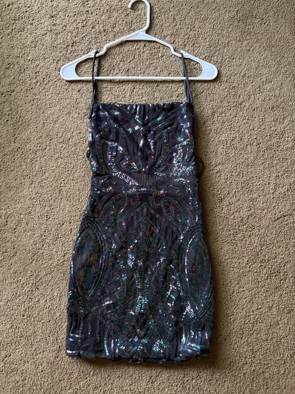 Lucy in the Sky Sequin Dress Iridescent - Image 5