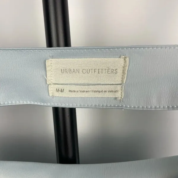 Urban Outfitters Baby Blue Wesley Satin‎ Straight Neck Slip Mini Dress - Image 6