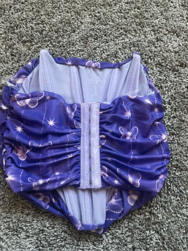Tic Toc Women’s Purple Butterfly Print Blouse - Image 3