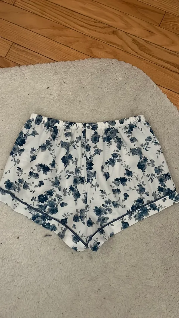 Floral pajama set Blue Size M - Image 3