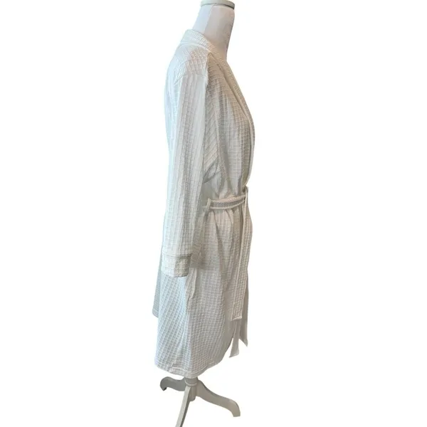 Croft and Barrow Robe Size M White Waffle NWT Women’s - Image 5