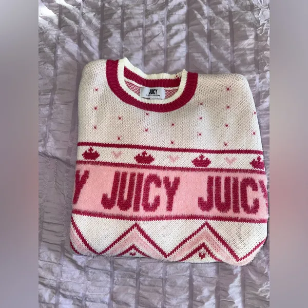 Juicy Couture Fair Isle Logo Sweater - Image 5