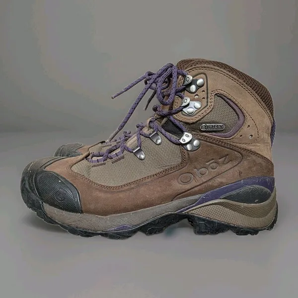 Oboz Wind River III Boots Womens 11 Brown BDRY Hiking Waterproof Lace Up Trail - Image 10