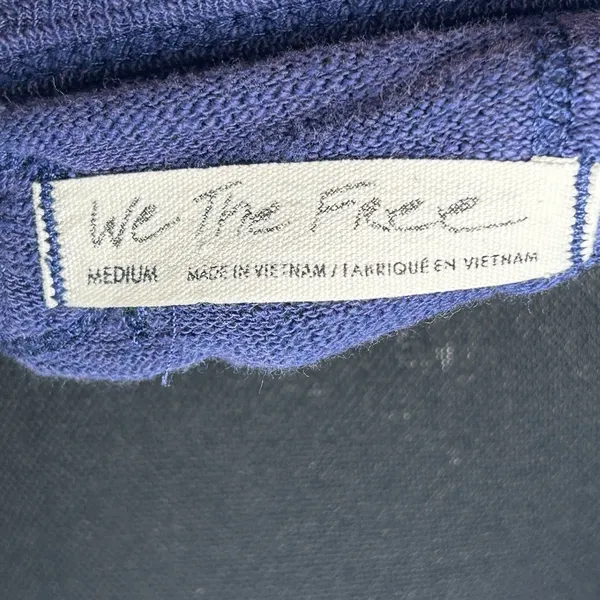 Free People We The Free‎ Blue Patchwork Slouchy Pullover Top Womens Medium Boho - Image 7