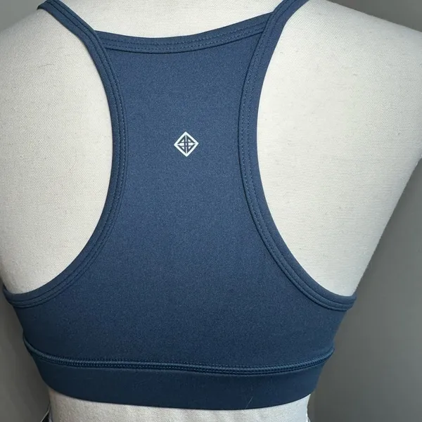 ANTONIO MELANI Navy Scoop-Neck Sports Bralette - Image 2