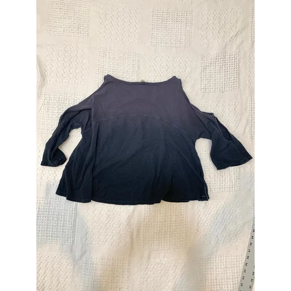 We the Free People XS Lily ombre dip dye cold shoulder tee top TB2 3407 - Image 8