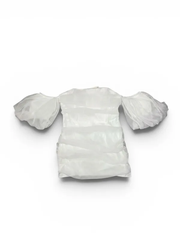 Peppermayo True Lovers Mini Dress in white size 14 with detachable puff sleeves - Image 3