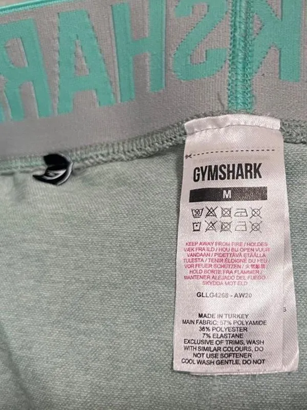 Gymshark Flex Low Rise Legging Women’s Size M Spring Green Marl/Jade Green - Image 6