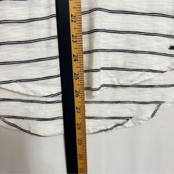 Hollister Slub Knit Tee Top Womens S Striped Strappy Back Layering Costal Preppy - Image 6