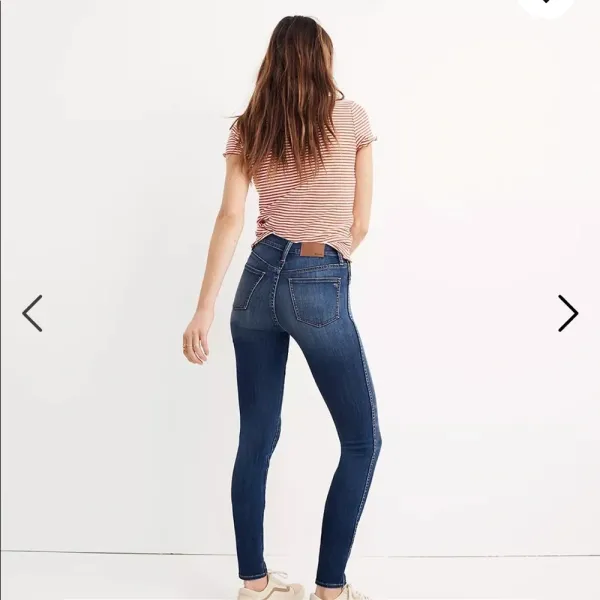 MADEWELL 10” High-Rise Skinny Jeans in‎ Danny Wash: Tencel Denim Edition size 25 - Image 2