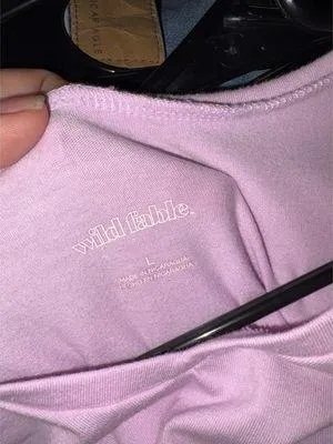 Wild Fable Pink Purple Cropped Top - Image 2