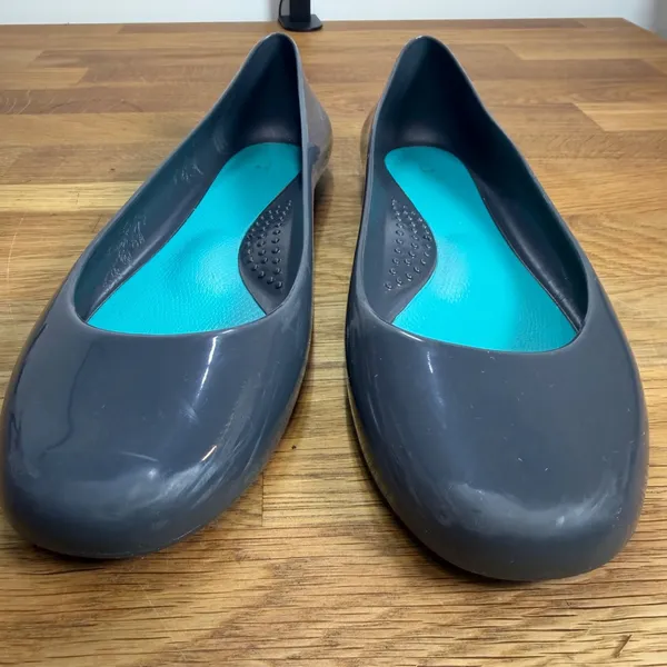 Oka.B Jelly Taylor Ballet Flats Shoes Women's 9 Gray Comfort Slip On Round Toe - Image 3