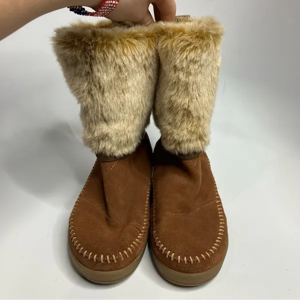 Toms Nepal Suede mixed media pull on boots‎ size 7 - Image 3