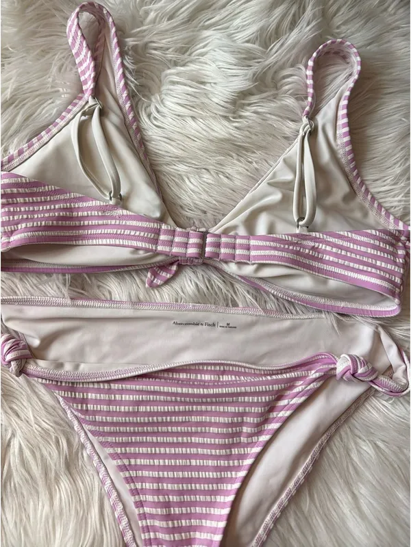 Abercrombie Swimsuit Striped Purple - Image 3