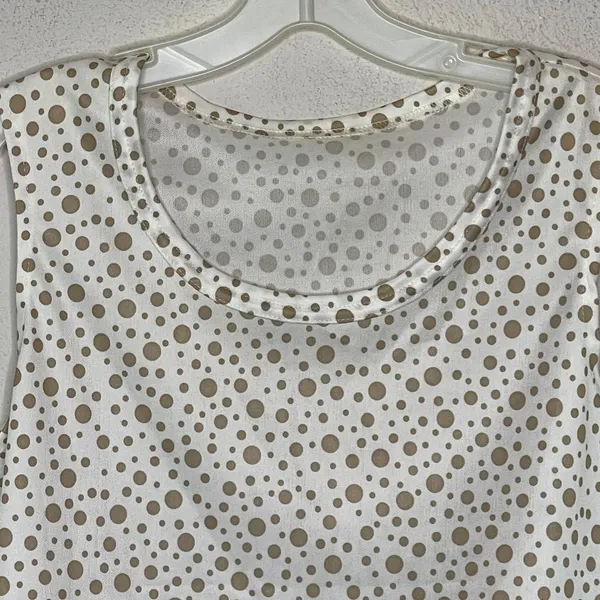 Vintage‎ Polka Dot Top Tan - Image 3